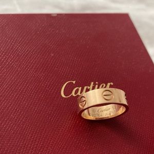 Cartier Love Ring Rose Gold